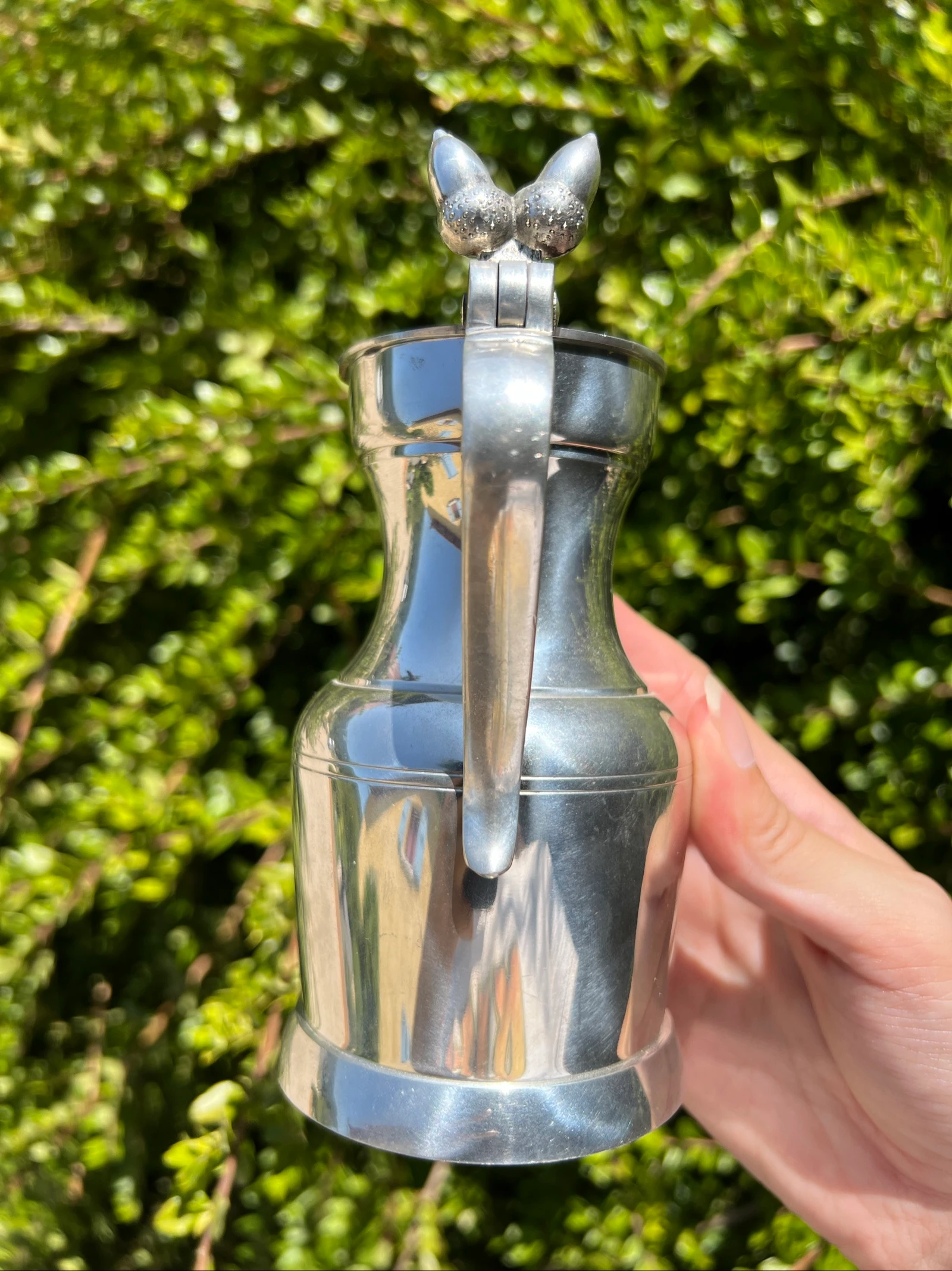 🍷 Tin kan ÉTAINS DU MANOIR Parijs Frankrijk 13 cm met vintage deksel – photo 12